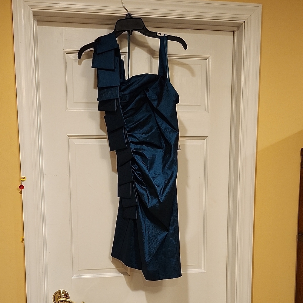 S.L. Fashions Midnight Blue Midi Dress